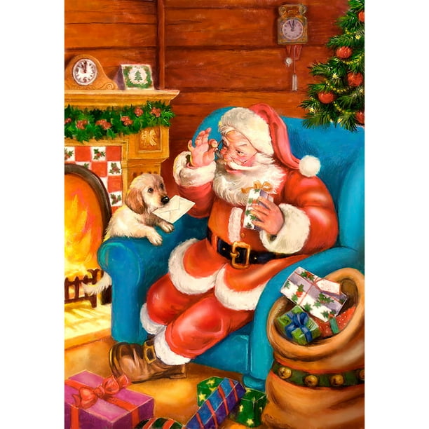 Christmas Present Festival Decor Santa Claus Full Drill 5D Diamond Painting Kits